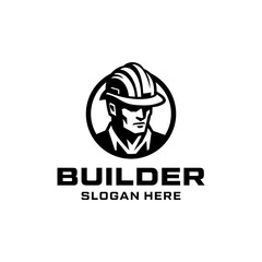 Builder Logo Design Inspiration. Logo Template For Business Identity Architecture, Construction Worker, Property, Real Estate, Housing Solutions, Home Renovation, Building Engineer, etc.