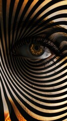 Fototapeta premium Spooky Spiral Optical Illusion Halloween