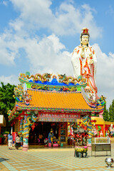ピンクガネーシャ像で有名なワット・サマーン・ラッタナーラームの美しい風景Beautiful scenery of Wat Saman Rattanaram, famous for the pink Ganesha statue