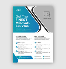 Medical Healthcare  Flyer Design Template, Dental , Vector, Graphic