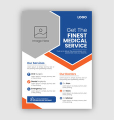 Medical Healthcare  Flyer Design Template, Dental , Vector, Graphic