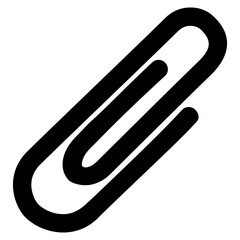 paperclip glyph icon
