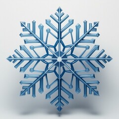 snowflake on white background