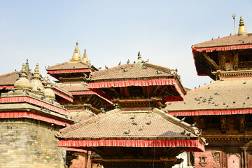 ネパールの首都カトマンズにあるダルバール広場の美しい風景Beautiful scenery of Durbar Square in Kathmandu, the capital of Nepal