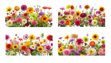 A variety of bright flowers, such as roses, daisies, and tulips, are arranged in a vase for a colorful bouquet.