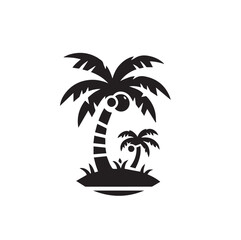 Fototapeta premium palm tree silhouette