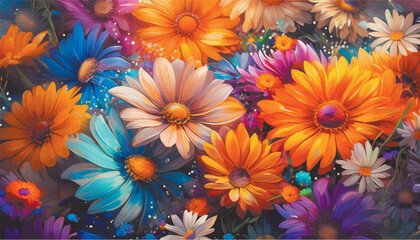 colorful flower background
