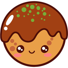 Fototapeta premium Japanese Food Takoyaki 02 SVG