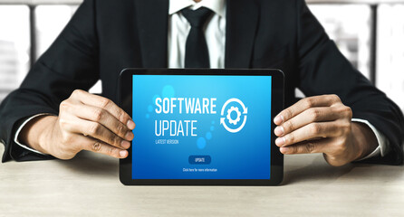 Software update on computer for modish version of device software upgrade