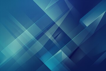 Obraz premium Futuristic abstract geometric design in shades of blue, featuring bright textures and modern patterns, ideal for digital banners and wallpapers.