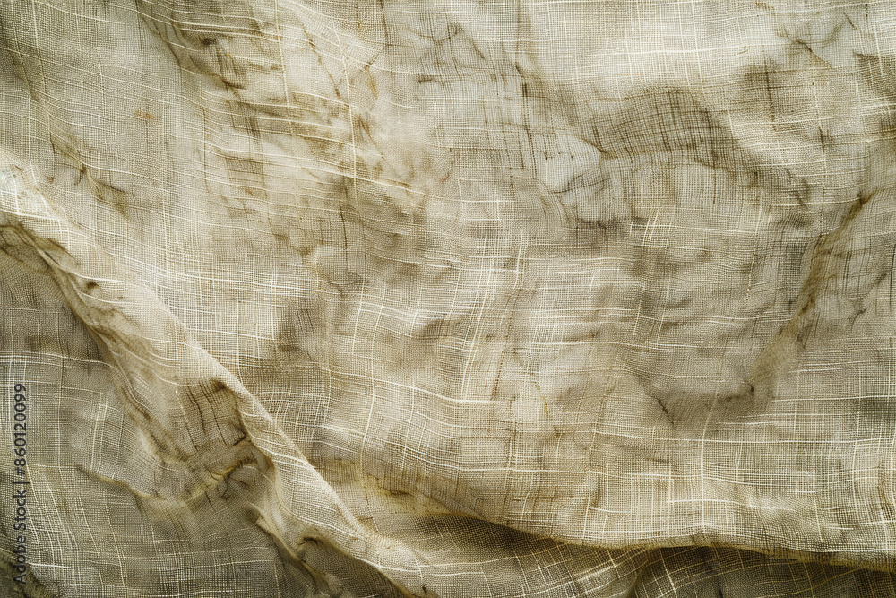 Poster a piece of cloth with a pattern of lines and dots