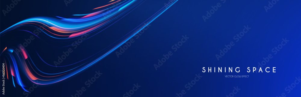 Canvas Prints motion light effect. shining magic background and liquid speed light.