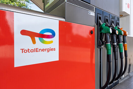 Schagen, Netherlands -June 6, 2024: TotalEnergies gas pump