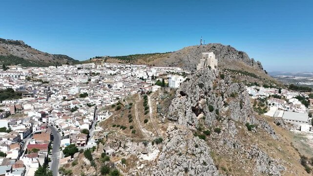 vista a&eacute;rea del municipio de Luque en la provincia de C&oacute;rdoba, Andaluc&iacute;a