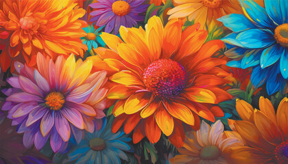 colorful flower background