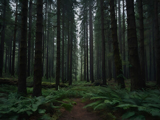 Obraz premium path in the woods