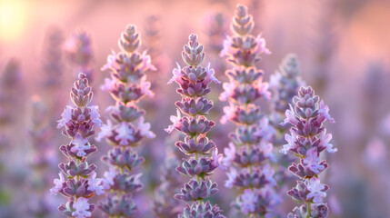 Obraz premium Delicate flowers in sunny meadow