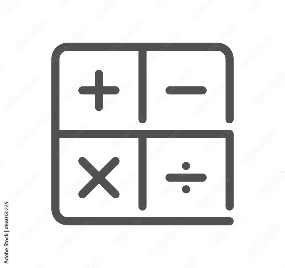 Poster finance related icon outline and linear vector.