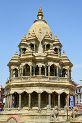 ネパールのパタンにあるダルバール広場の美しい風景Beautiful scenery of Durbar Square in Patan, Nepal