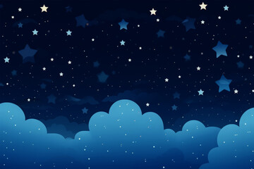 blue sky with star on background