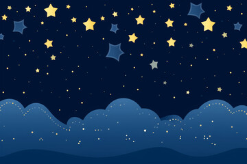 Naklejka premium blue sky with star on background