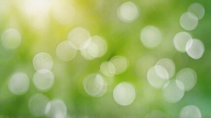 Obraz premium Healing Green Blur with Bright Spots of Light