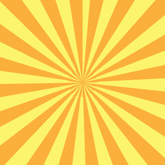 Yellow sun rays effect background