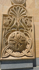 church ornament carved on stone