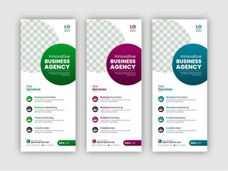 Corporate Roll Up Banner Design, Pull Up Banner Design, Vertical