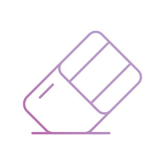 eraser icon with white background vector stock illustration