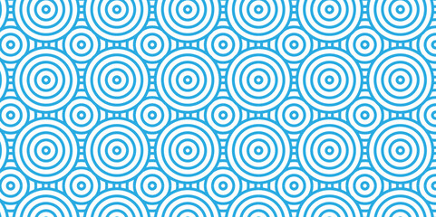 Overlapping Pattern Minimal diamond geometric waves spiral and abstract circle wave line. blue color seamless tile stripe geometric create retro square line backdrop white pattern background.