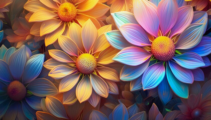 Fototapeta premium colorful flower background