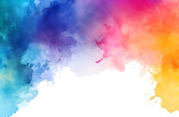 Vibrant Watercolor Background A Splash Of Colors