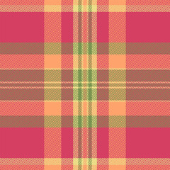Seamless tartan check of fabric texture textile with a vector background plaid pattern.