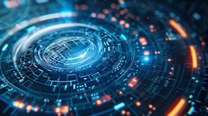 Abstract Futuristic Interface Design.