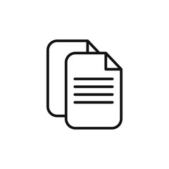 Document Duplicate Icon Ideal for File Management