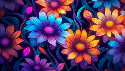 colorful flower background
