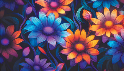 colorful flower background