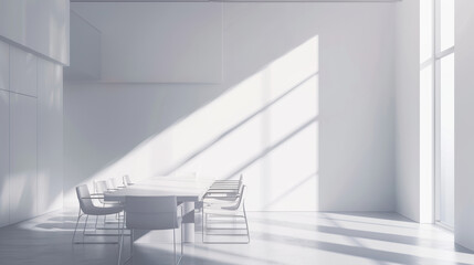 Business team in a clean meeting room