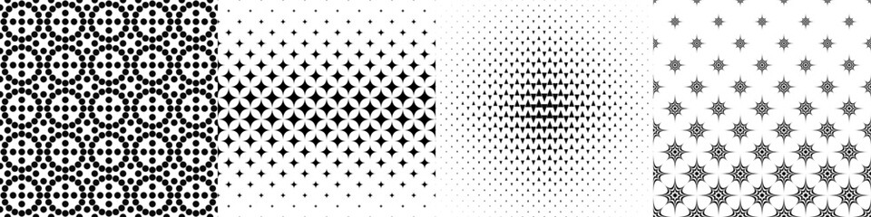 Black and white pattern collection