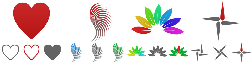 Concept logo design collection