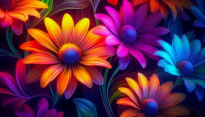 colorful flower background