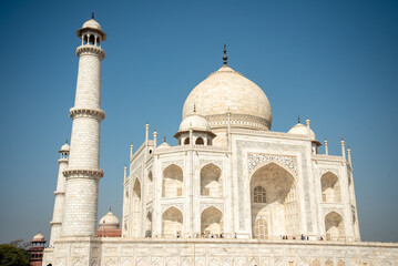 人生で一度は行ってみたいタージマハルのとても美しい風景The beautiful scenery of the Taj Mahal that you should visit at least once in your life