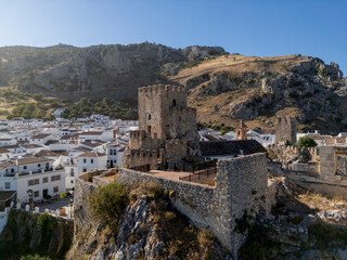 antiguo castillo del municipio de Zuheros en la provincia de Córdoba, España