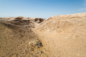 The ruins of an ancient Zoroastrian Tower of Silence
