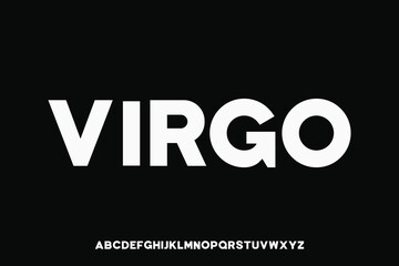 Obraz premium Display alphabet font vector design suitable for headline, poster, logo, album and many more