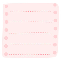 Note banner notepad memo pad