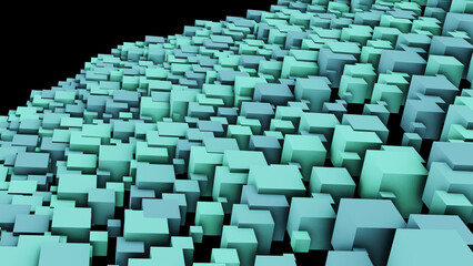 Obraz premium Futuristic 3d abstract geometric pattern background.3d illustration