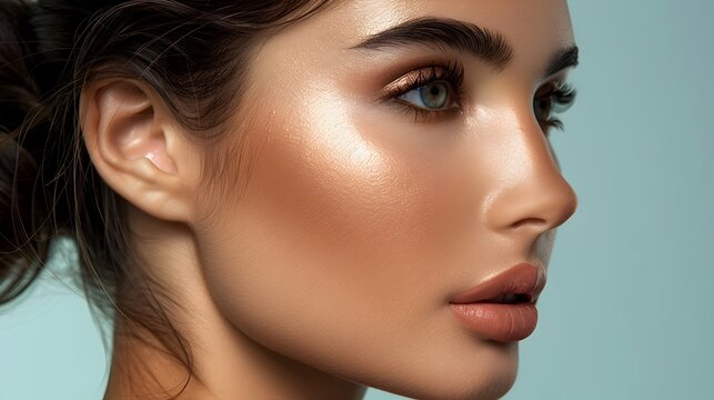 Add warmth and definition to your face with bronzer a closeup