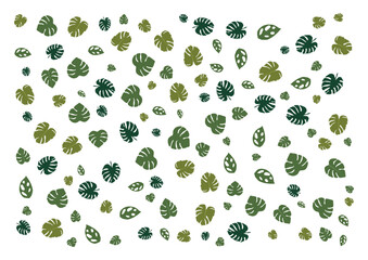 green spotted leaf vector illustration
